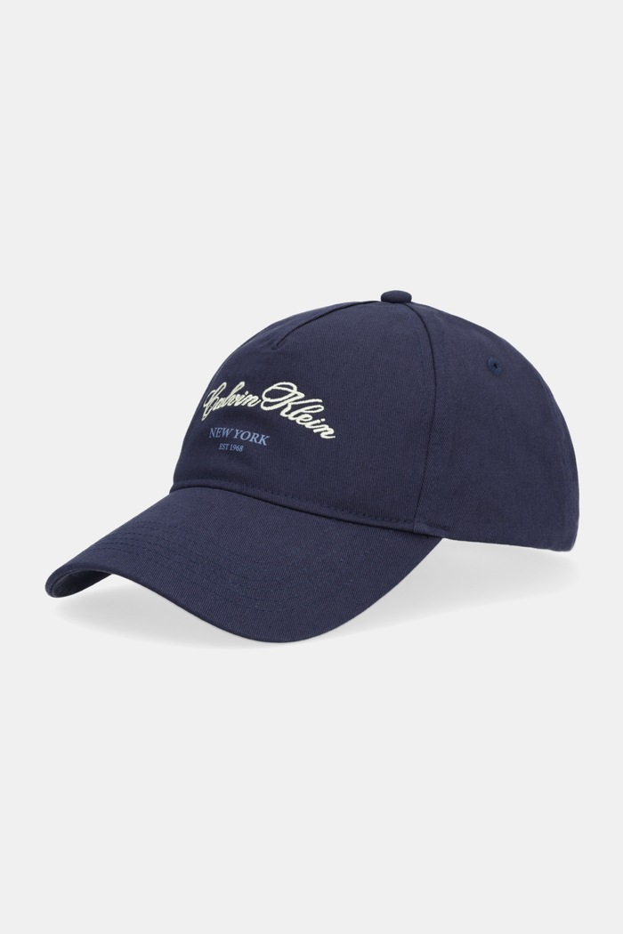Calvin Klein czapka z daszkiem nadruk granatowy LV04F5085G