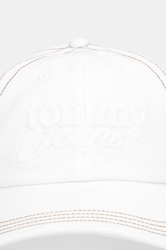 Tommy Jeans pamut baseball sapka AW0AW18511 fehér SS26