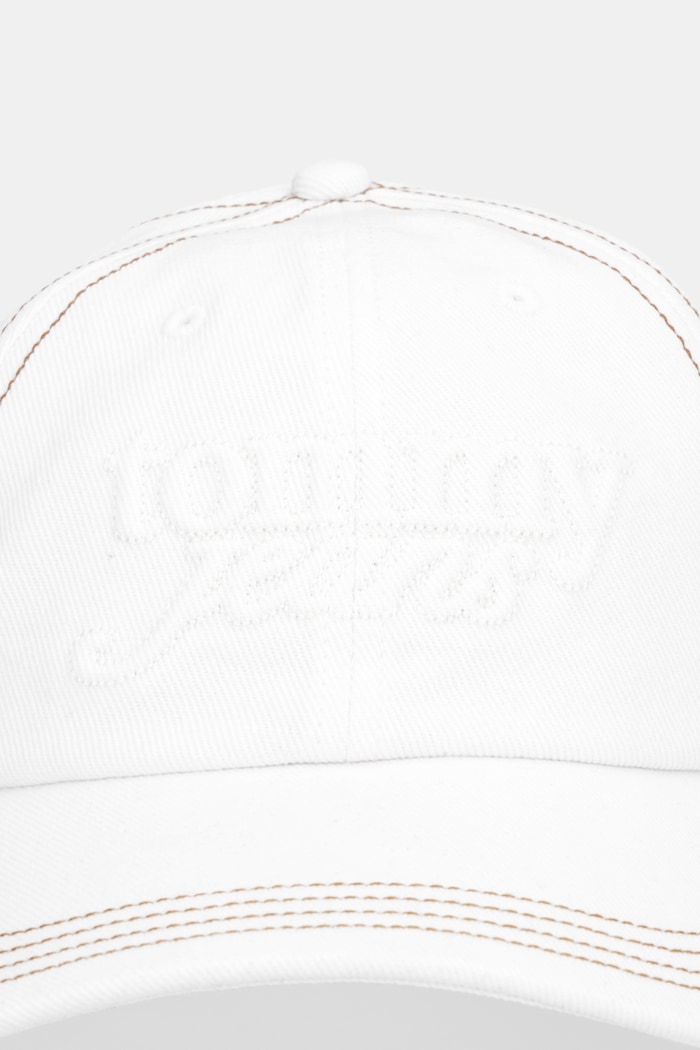 Tommy Jeans pamut baseball sapka AW0AW18511 fehér SS26