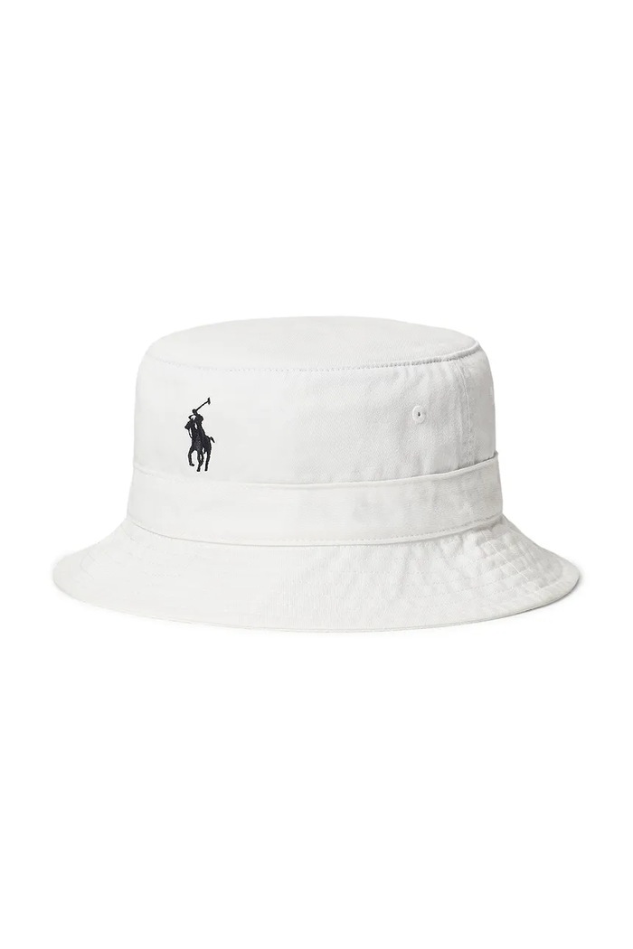 Polo Ralph Lauren palarie din bumbac bumbac alb 211B14274