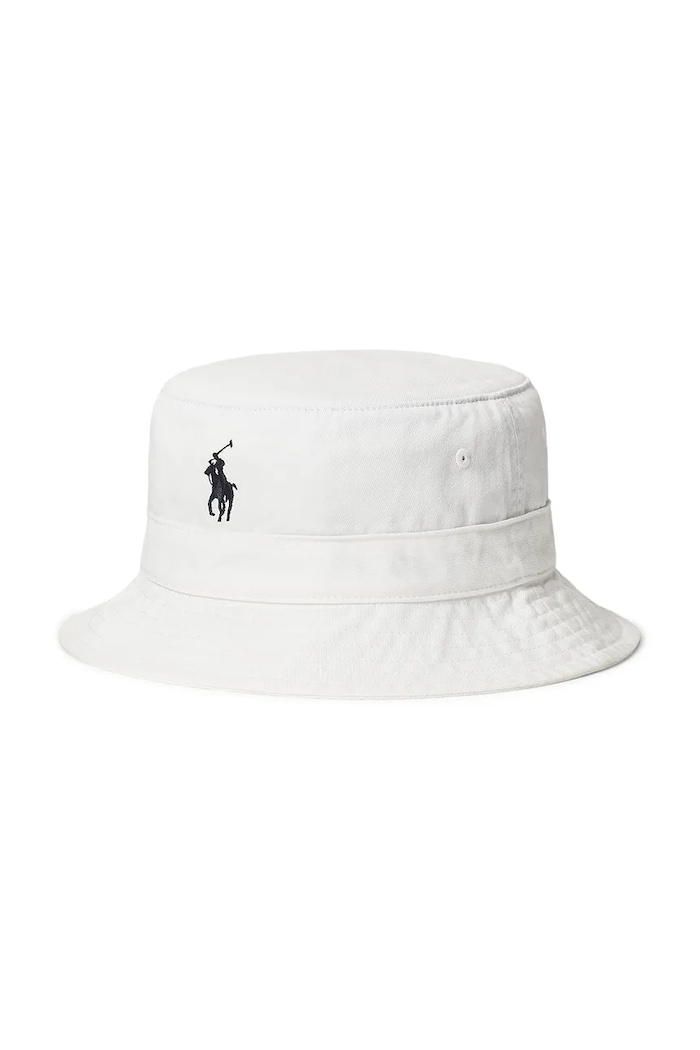 Polo Ralph Lauren palarie din bumbac bumbac alb 211B14274
