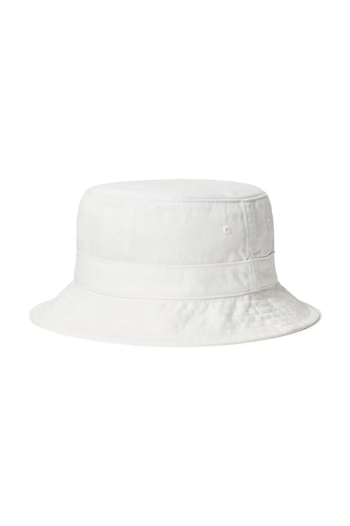 Polo Ralph Lauren palarie din bumbac 211B14274 alb SS26