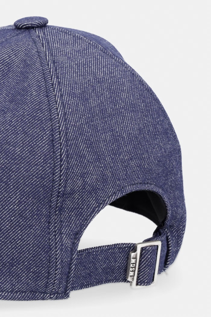 Accesorii MSGM șapcă de baseball din denim 4041MDL02.267106 albastru