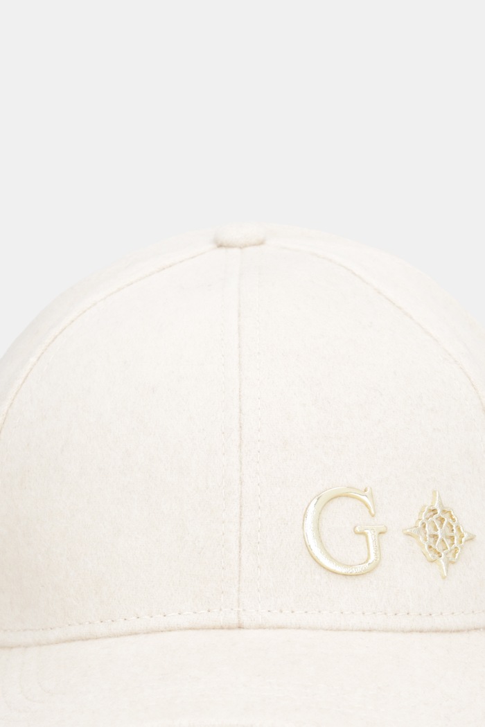 Καπέλο με γείσο και προσθήκη μαλλιού Guess AW5471.POL01 μπεζ SS26
