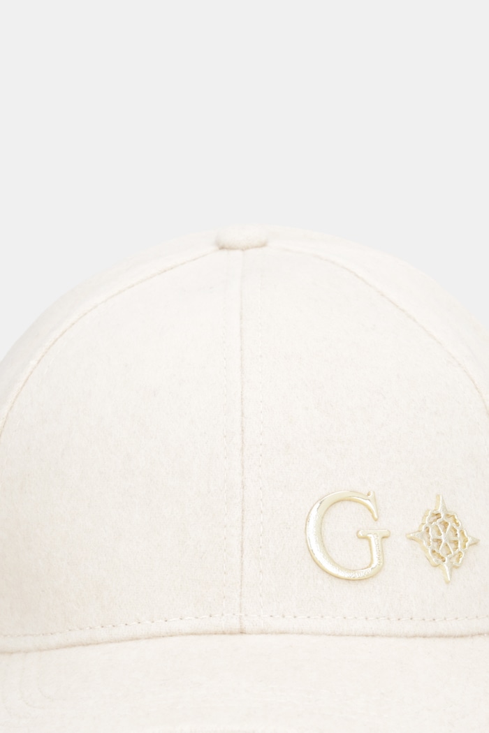 Καπέλο με γείσο και προσθήκη μαλλιού Guess AW5471.POL01 μπεζ SS26