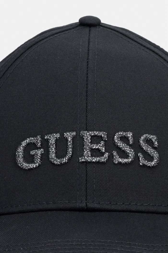 Guess șapcă de baseball din bumbac AW5474.COT01 negru SS26