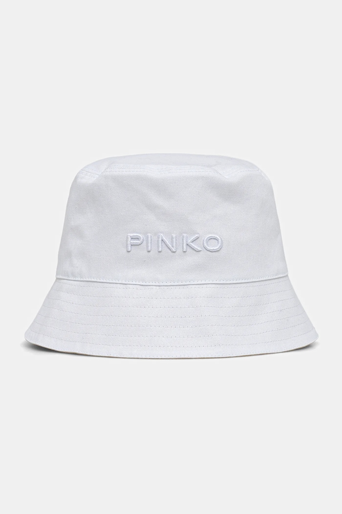 Pinko kétoldalas kalap aplikációval fehér 106754.A38T