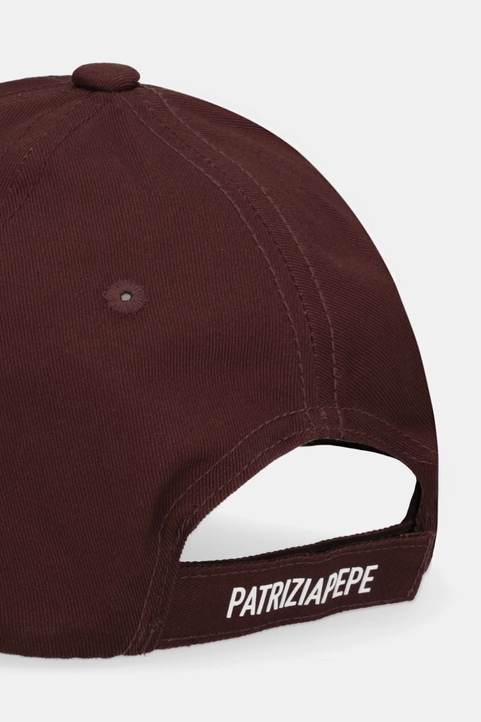 Accesorii Patrizia Pepe șapcă de baseball din bumbac 8F0109.AB01 maro