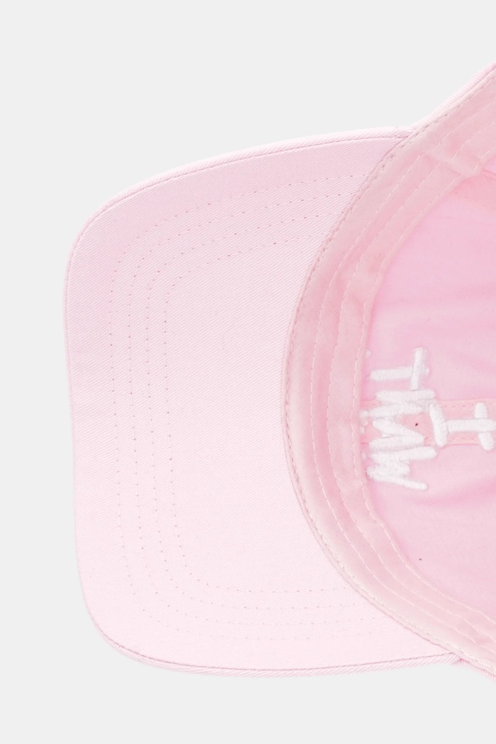 Bavlněná baseballová čepice Juicy Couture I Want Candy růžová JCAWH126703