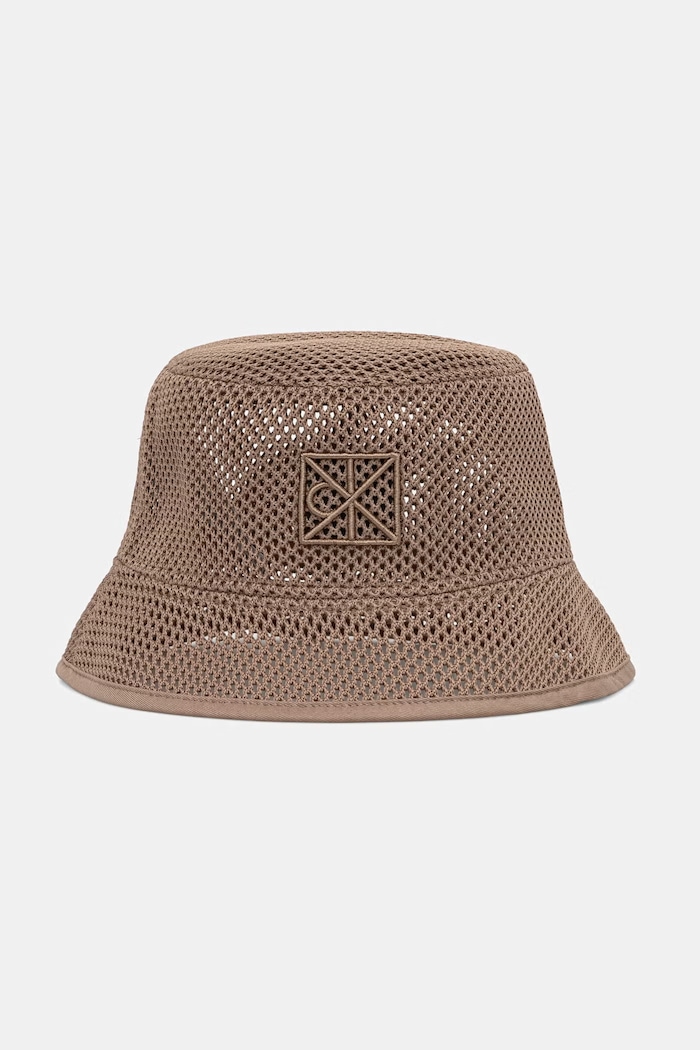 Calvin Klein cappello da donna beige LV04F5071G