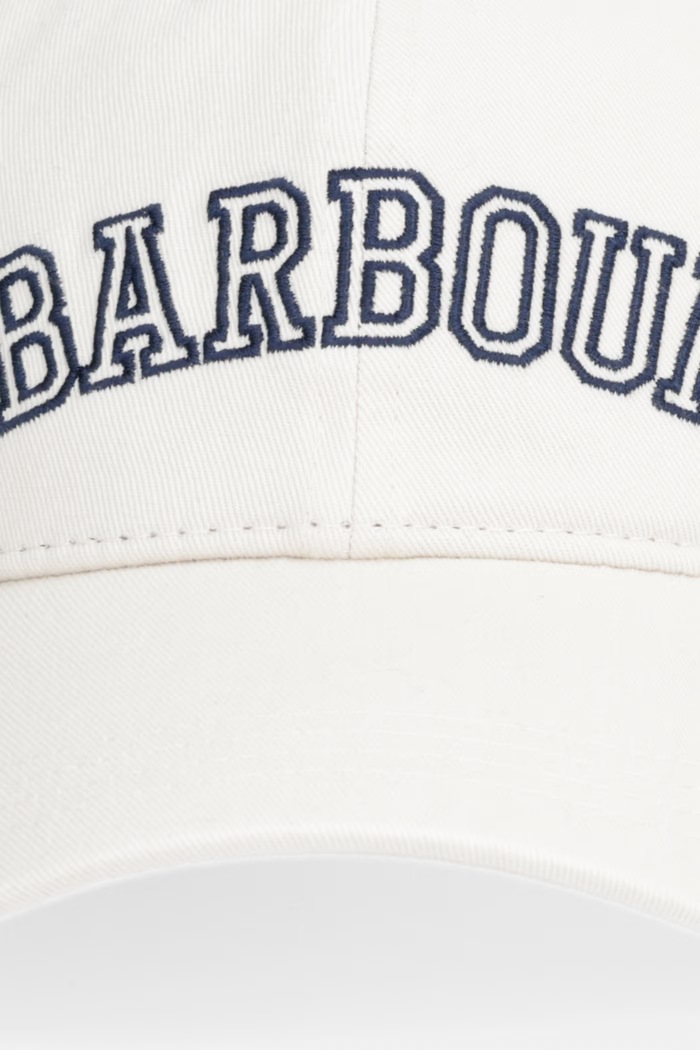 Barbour bejzbalová čiapka dámska bavlnená Emily LHA0530 béžová SS26