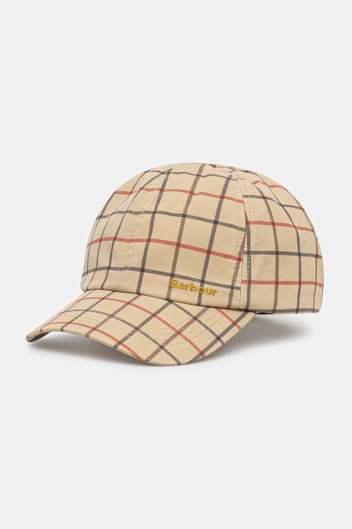 Barbour Mackworth baseballová čepice bavlněná dámská béžová LHA0618
