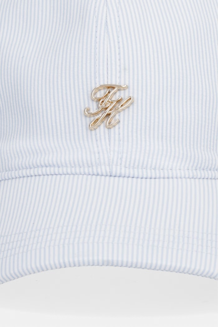 Tommy Hilfiger bejzbalová čiapka dámska bavlnená AW0AW18328 modrá SS26