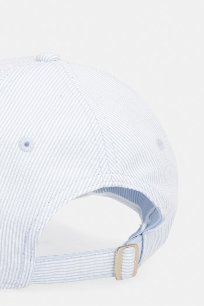 Doplnky Tommy Hilfiger bejzbalová čiapka dámska bavlnená AW0AW18328 modrá