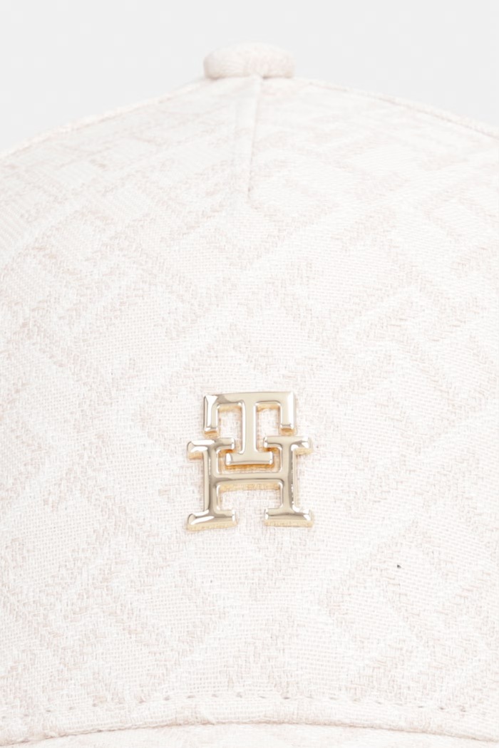 Tommy Hilfiger czapka z daszkiem damska bawełniana AW0AW18331 beżowy SS26