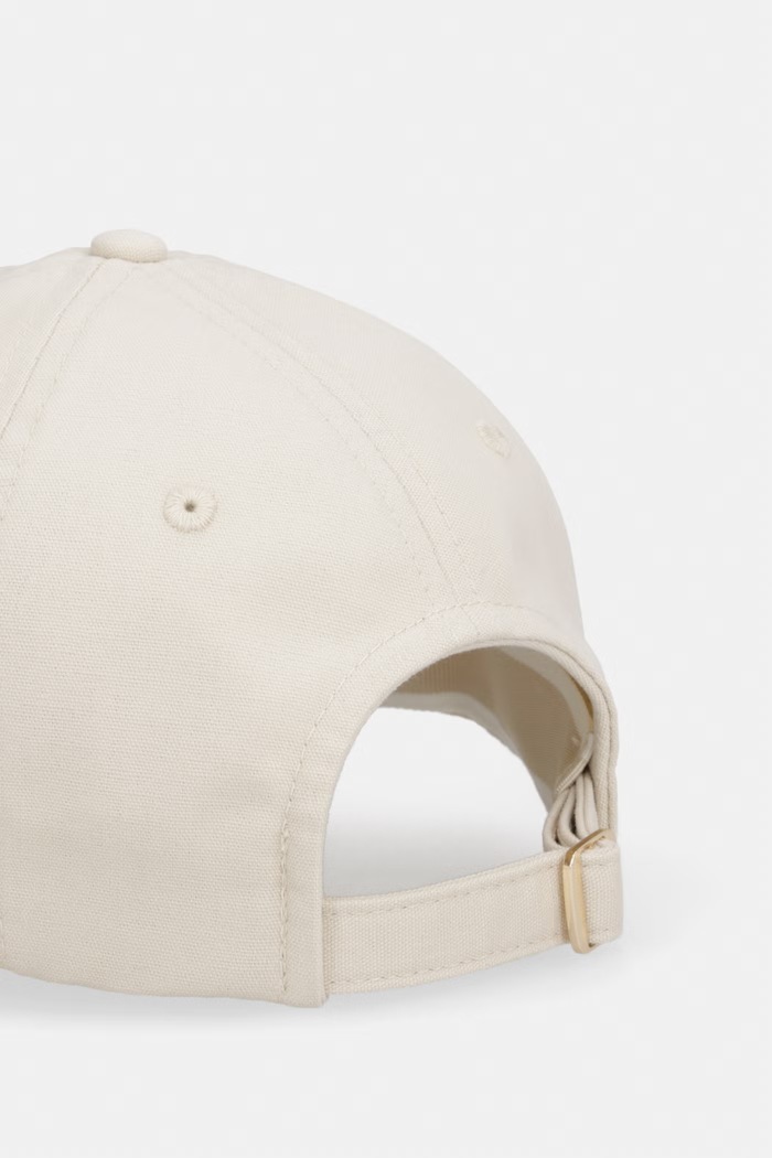 Doplnky Tommy Hilfiger čiapka so šiltom bavlnená SUMMER AW0AW18338 béžová