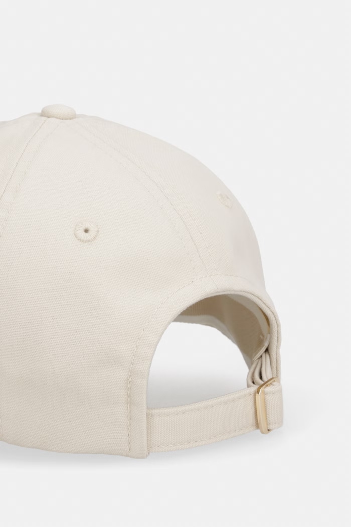 Doplnky Tommy Hilfiger čiapka so šiltom bavlnená SUMMER AW0AW18338 béžová