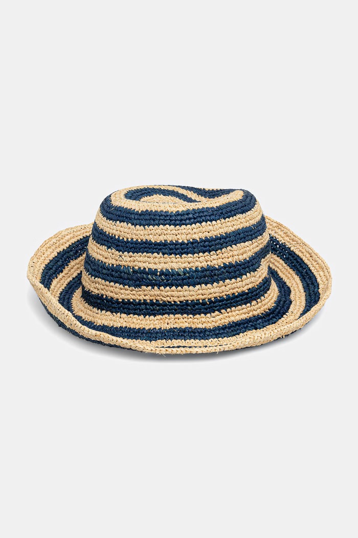 Accesorii Tommy Hilfiger pălărie de paie pentru femei SUMMER AW0AW18343 bleumarin