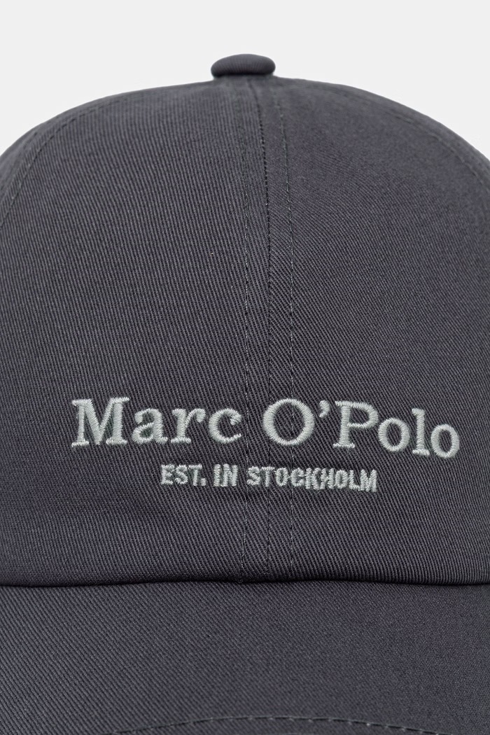 Marc O'Polo kapa s šiltom ženska bombažna 5000013258 siva SS26