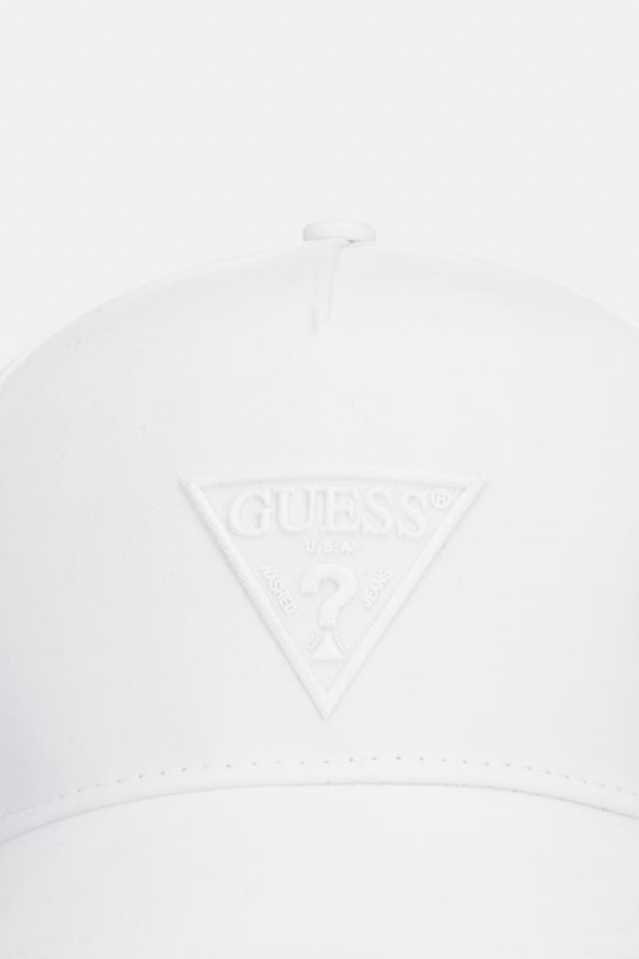 Βαμβακερό καπέλο του μπέιζμπολ Guess V6GZ07.W2122 λευκό SS26