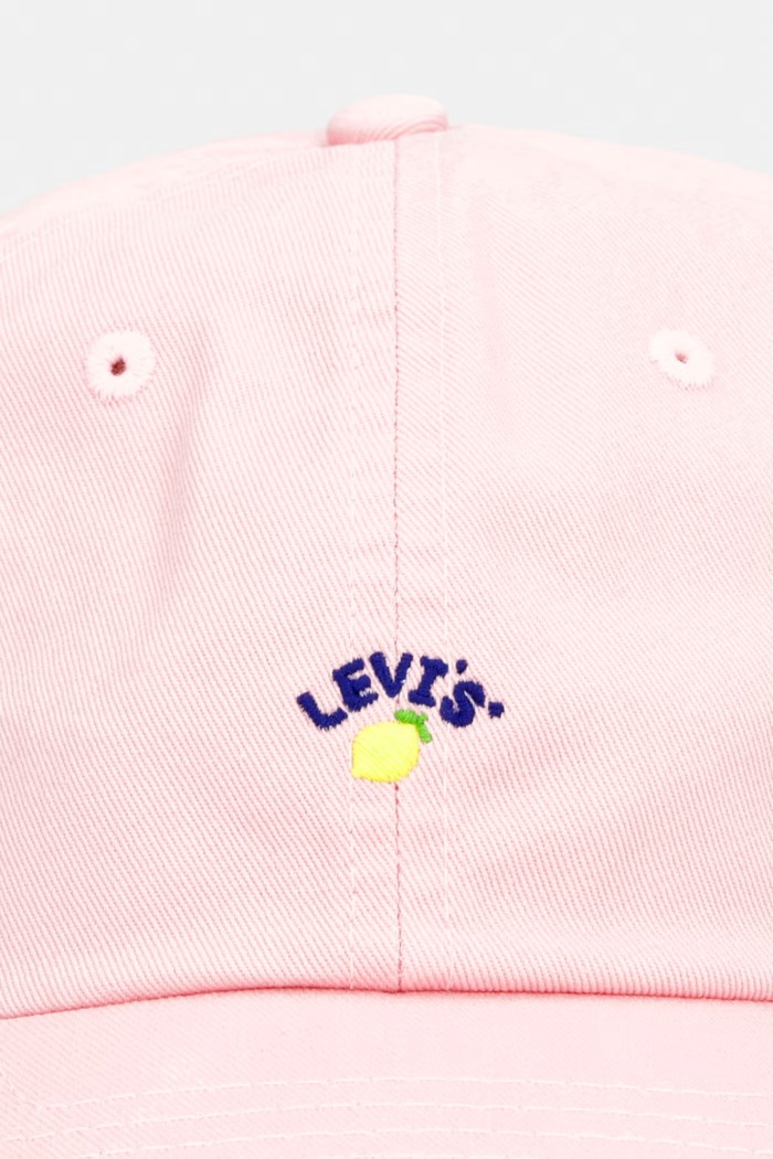 Bavlnená šiltovka Levi's MINI GRAPHIC 005FZ ružová SS26