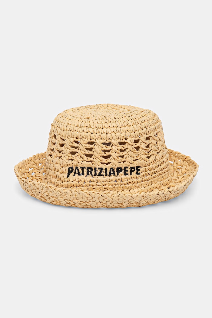 Patrizia Pepe kapelusz słomkowy damski beżowy 2F0143.V014
