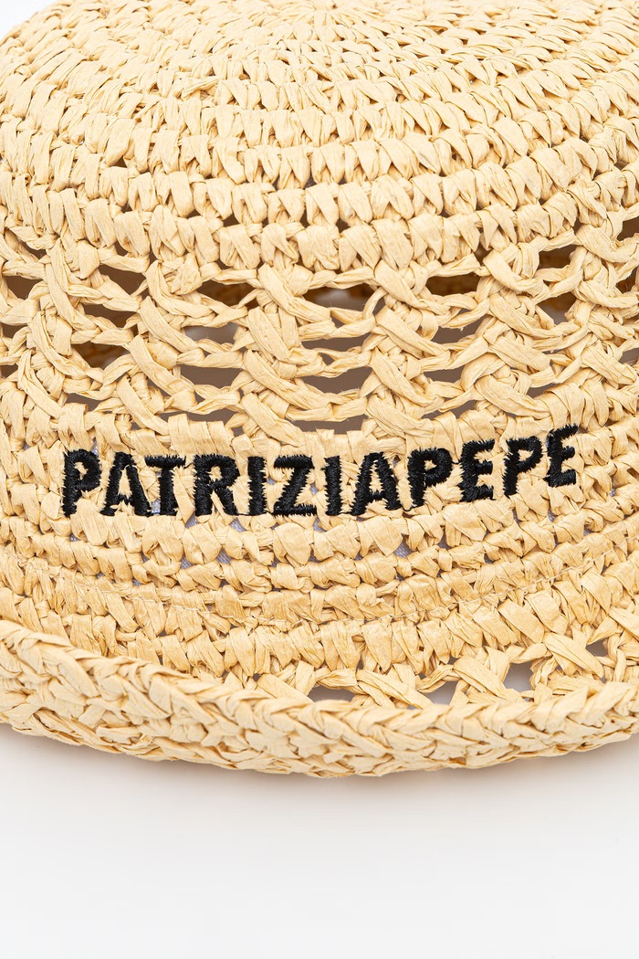 Patrizia Pepe kapelusz słomkowy damski beżowy 2F0143.V014