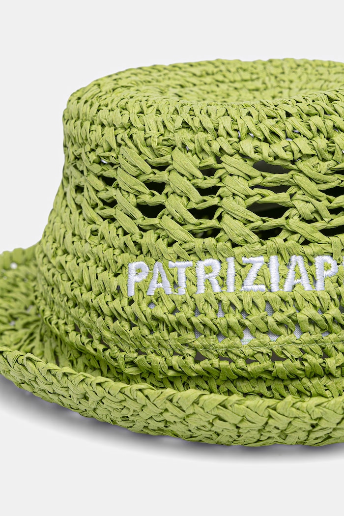 Patrizia Pepe kapelusz słomkowy damski 2F0143.V014 zielony SS26