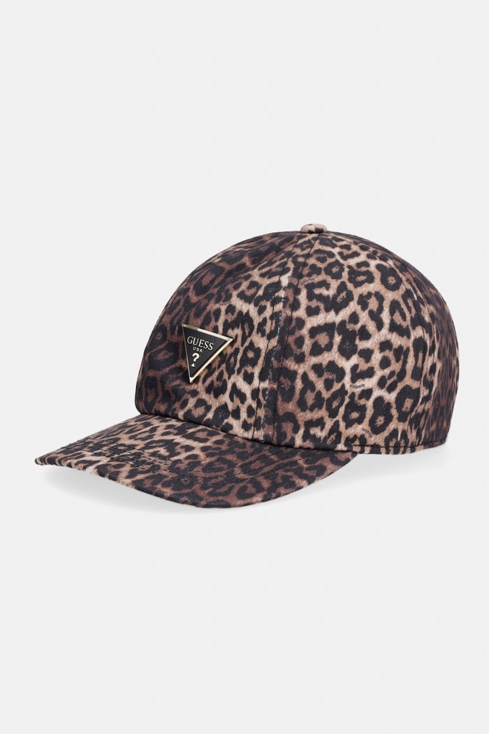 Guess čiapka so šiltom dámska bavlnená hnedá AW5501.COT01