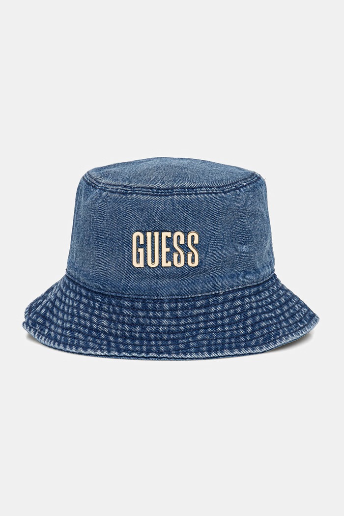 Guess bucket klobouk dámský bavlněný námořnická modř AW5510.COT01