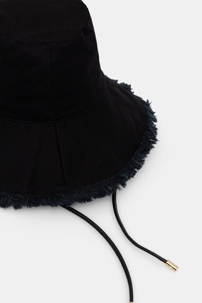 Accesorii Guess pălărie bucket pentru femei, din bumbac SALLY AW5511.COT01 negru