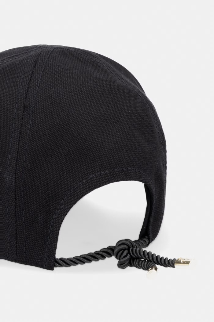Doplnky Guess čiapka so šiltom dámska bavlnená gabardénová AW5512.COT01 čierna