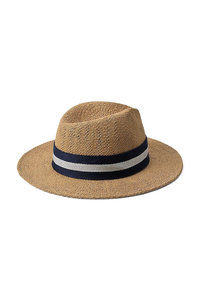 Lauren Ralph Lauren kapelusz słomkowy damski 454P14393 brązowy SS26