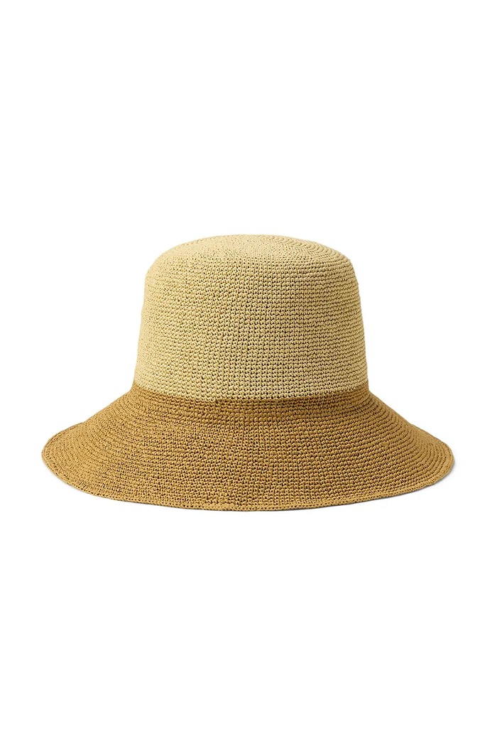 Lauren Ralph Lauren klobúk dámsky bavlnený 454P14399 hnedá SS26