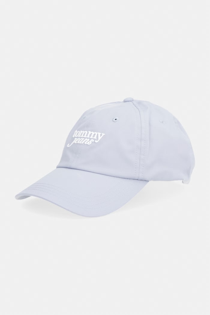 Tommy Jeans czapka z daszkiem damska bawełniana niebieski AW0AW18358