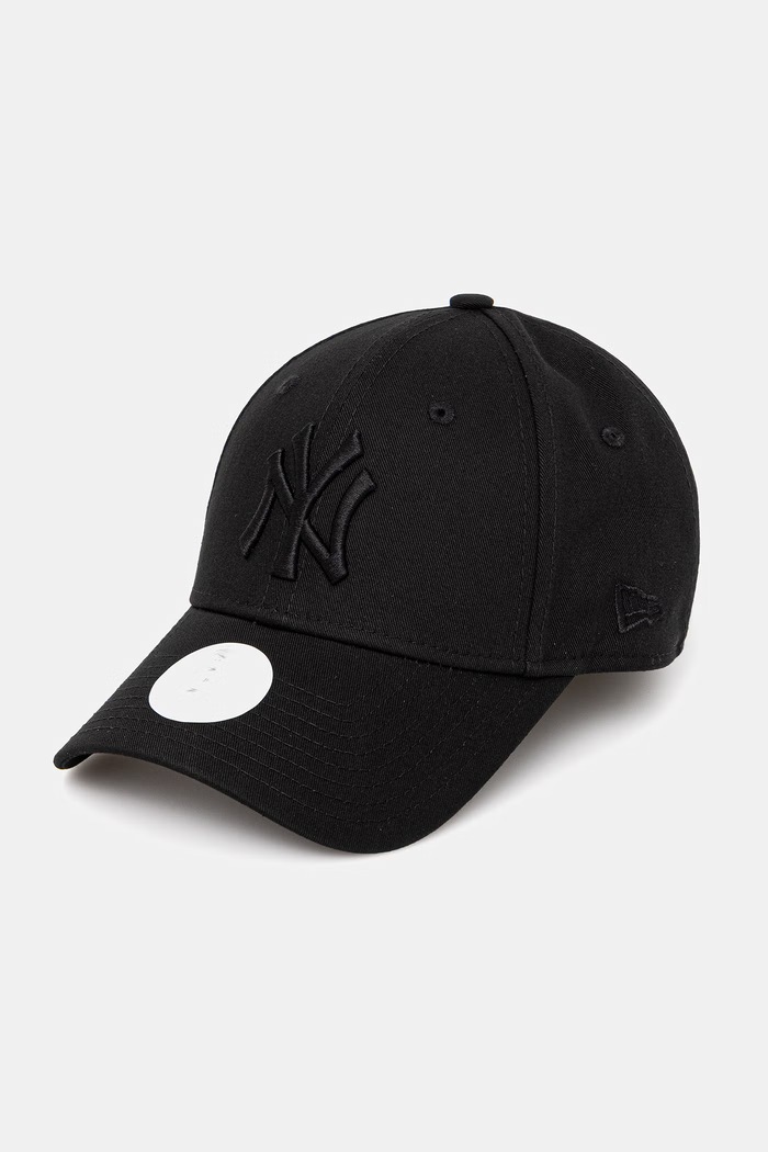 Βαμβακερό καπέλο του μπέιζμπολ New Era BOW BACK 9FORTY® απλικέ μαύρο 60771757