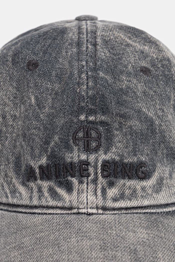 Anine Bing JEREMY BASEBALL CAP - OYSTER GREY καπέλο με γείσο ντένιμ γυναικείο A.12.11968.GRY35 γκρί SS26