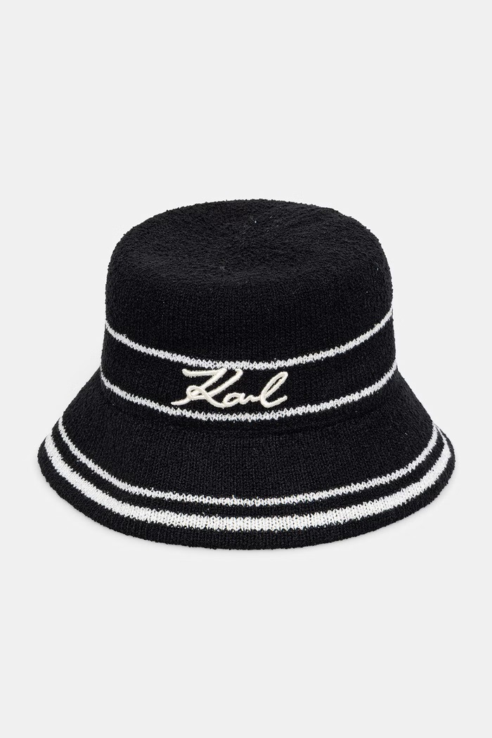 Karl Lagerfeld klobúk dámsky K/SIGNATURE čierna B2W46078