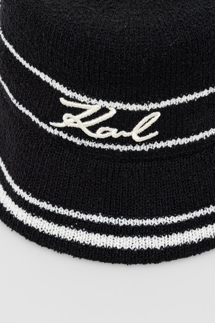 Karl Lagerfeld klobúk dámsky K/SIGNATURE B2W46078 čierna SS26