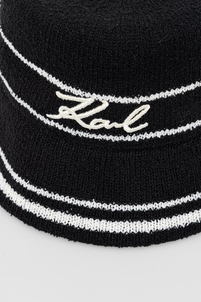Karl Lagerfeld klobúk dámsky K/SIGNATURE B2W46078 čierna SS26