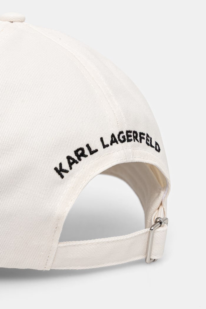 Аксессуары Karl Lagerfeld кепка для женщин хлопковая K/SIGNATURE B2W33021 бежевый