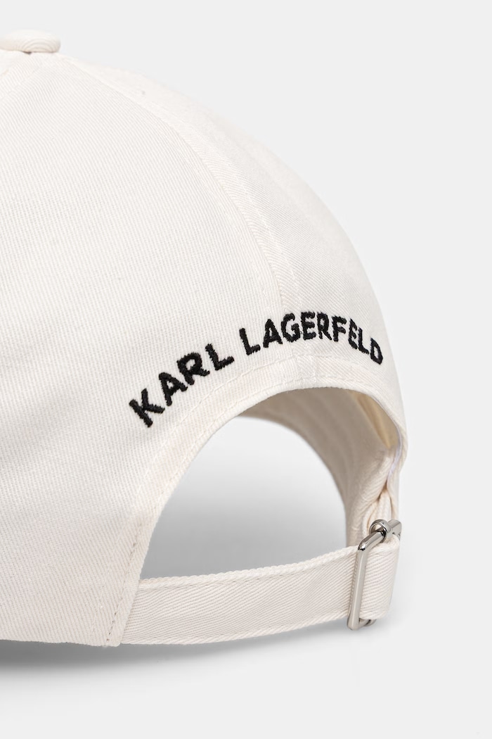 Аксессуары Karl Lagerfeld кепка для женщин хлопковая K/SIGNATURE B2W33021 бежевый