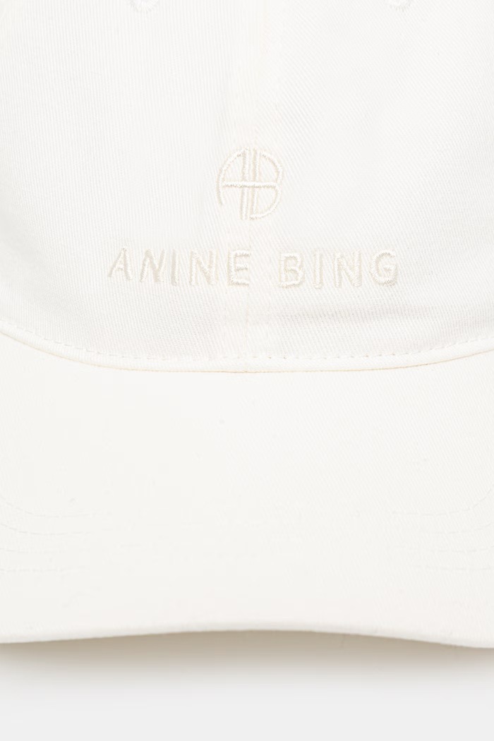 Anine Bing Jeremy Baseball Cap baseballová čepice bavlněná dámská A.12.9084. béžová SS26