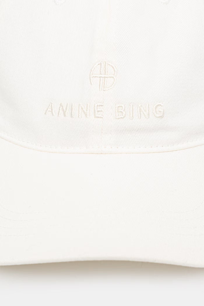 Anine Bing Jeremy Baseball Cap baseballová čepice bavlněná dámská A.12.9084. béžová SS26