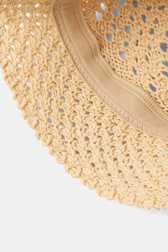 Accesorii United Colors of Benetton pălărie pentru femei ajurată 6X9YVA009 bej