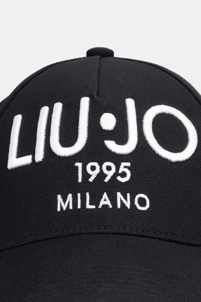 Liu Jo čiapka so šiltom dámska bavlnená VA6206.T9555 čierna SS26