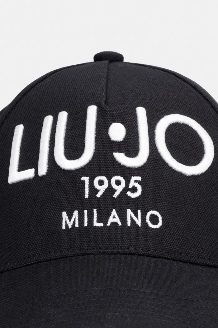 Liu Jo čiapka so šiltom dámska bavlnená VA6206.T9555 čierna SS26