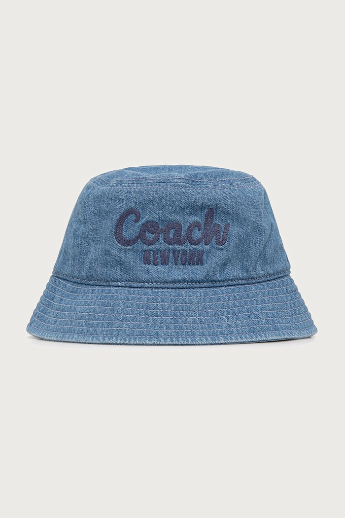 Coach kapelusz bucket damski jeansowy niebieski 29CCQ60