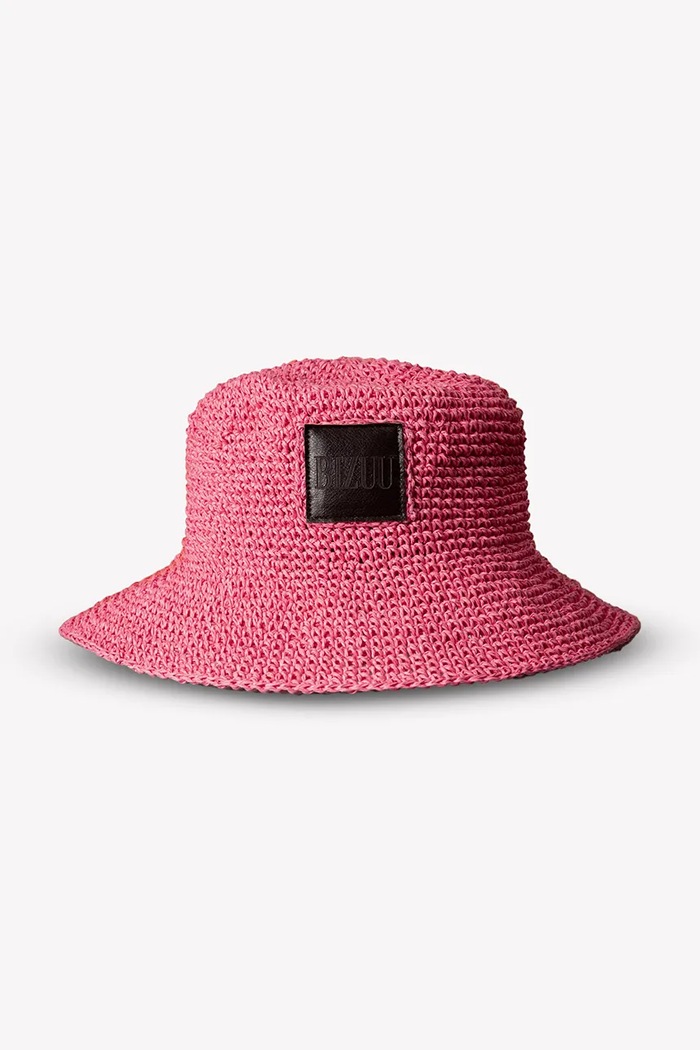 BIZUU bucket hat pentru femei împletit BUCKY.ROZOWY roz SS26