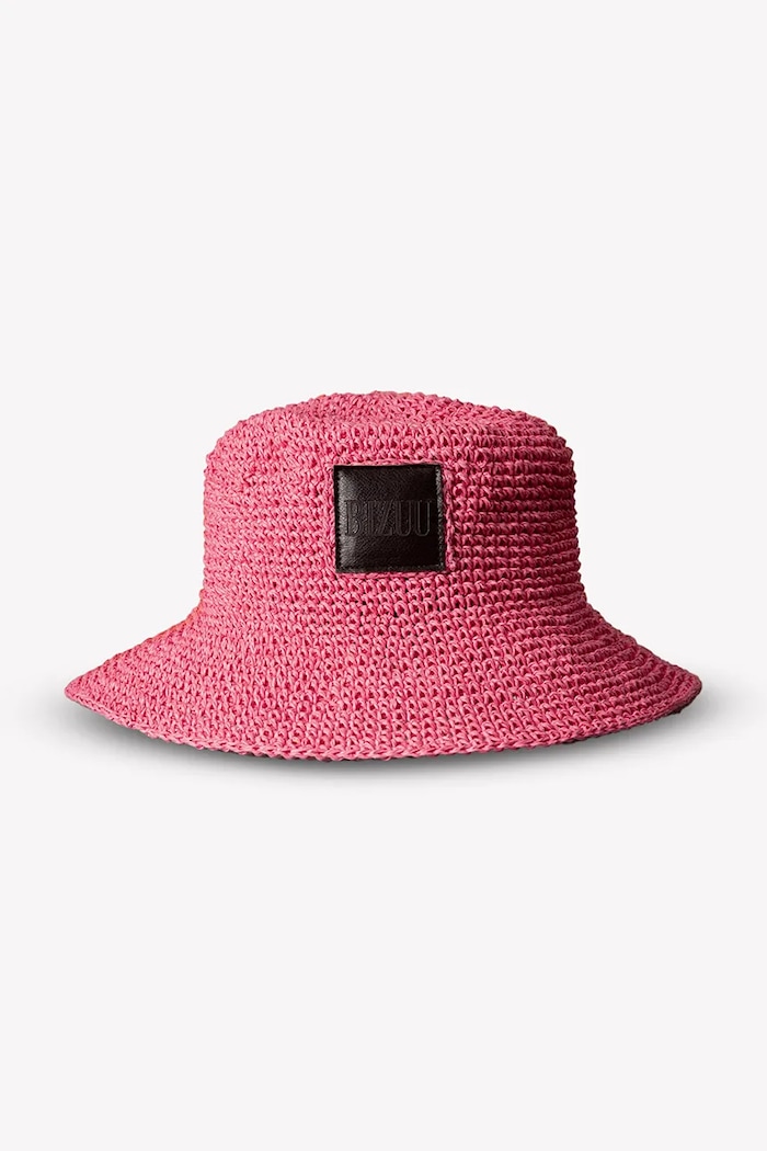 BIZUU bucket hat pentru femei împletit BUCKY.ROZOWY roz SS26